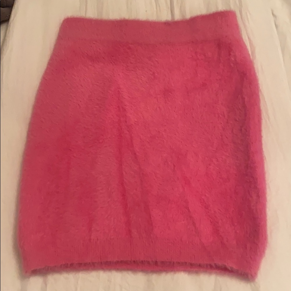 That’s so fetch furry pink skirt